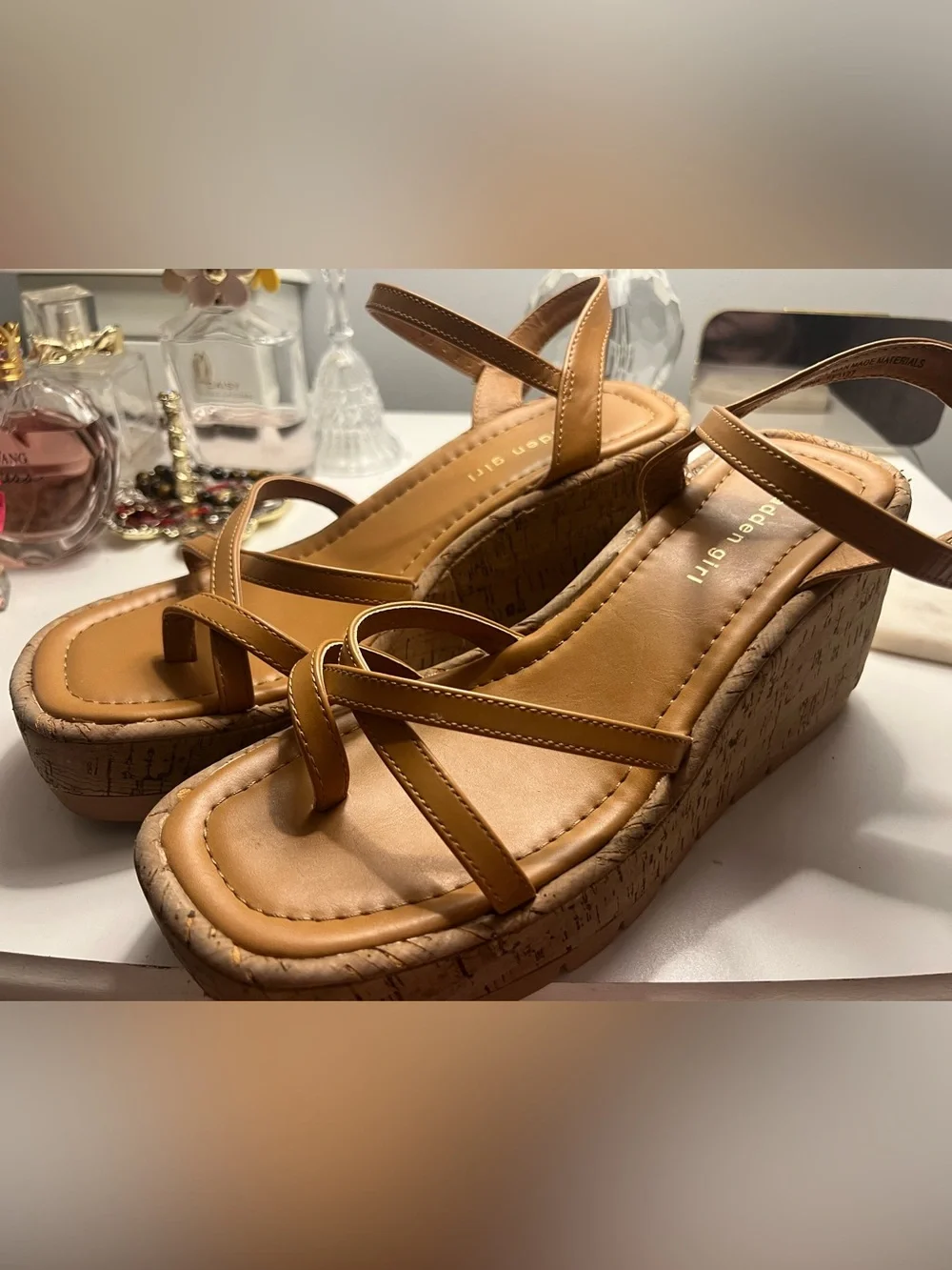 Madden Girl Platform Sandal Wedges – Size 8.5